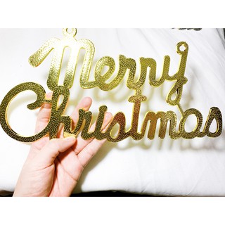 Chữ Merry Christmas trang trí Giangs sinh, trang trí cây thông noel