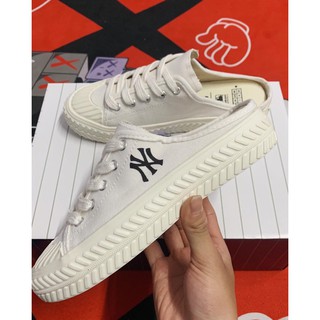 Giày sục , đạp gót M L B đen , trắng giá rẻ , full box