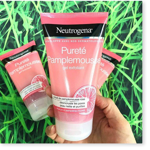 [Mã giảm giá] Neutrogena Visibly Clear Gel Nettoyant Exfoliant Pamplemousse Rose - Gel Rửa Kết Hợp Tẩy Da Chết Giảm Mụn