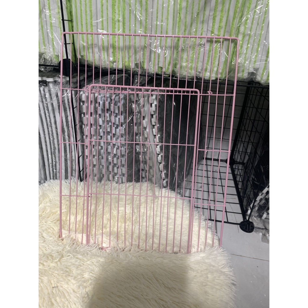 Cửa lưới chuồng quây chó mèo lắp ghép size 35x45 cm và 35x35cm _trắng, hồng, đen
