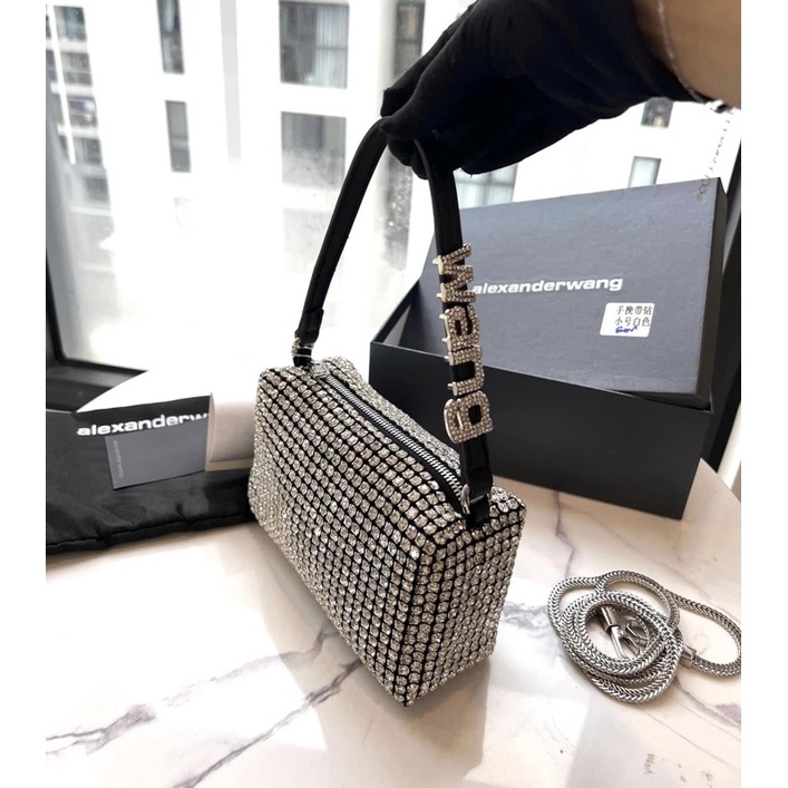 Túi Wang đính đá Thật từng viên chuẩn bản Au-th Super fullbox
