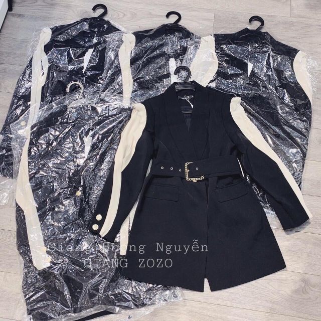 JUMSUIT TAY DÀI CỔ ĐẮP CHÉO