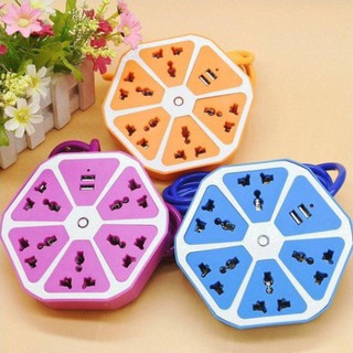 Ổ cắm điện -ổ cắm điện trái cam có 2 cổng USB