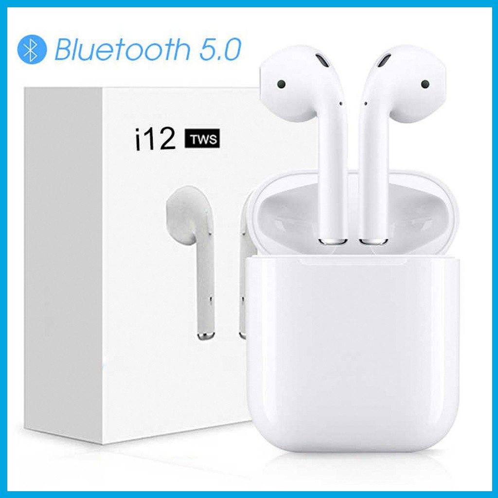 Tai nghe Bluetooth không dây Inpods i12 TWS điều khiển cảm biến âm thanh HIFI cho Android iOS