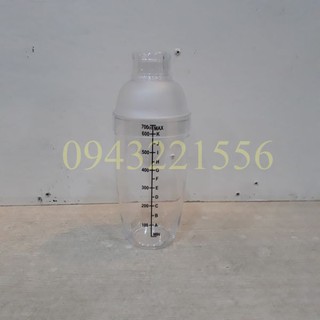 BỘ 4 DỤNG CỤ ĐONG PHA CHẾ (SHAKER 700 ML IN, LY 100ML, LY 250M, LY 2 ĐẦU)