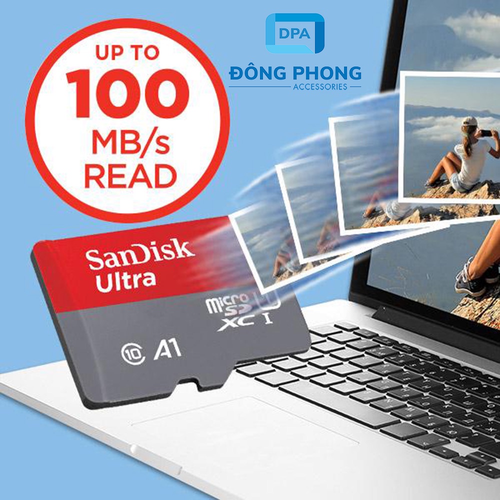 Thẻ Nhớ SanDisk Ultra 64GB 100MB/s MicroSDXC UHS-I A1 Chính Hãng