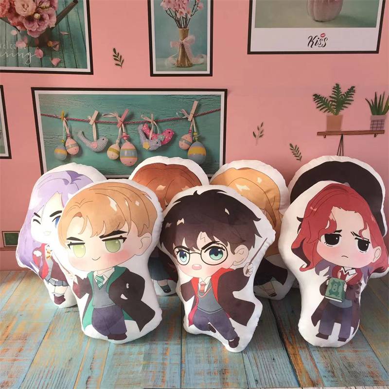Gối Nhồi Bông Hình Harry Potter Hoạt Hình Trang Trí Nhà Cửa/Làm Quà Tặng Cho Bé