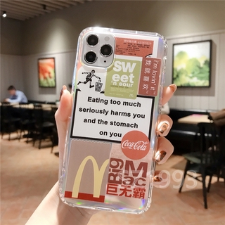 Ốp Điện Thoại Mềm Trong Suốt Họa Tiết Logo Thời Trang Cho iPhone 12 Mini 12 Pro Max 11 Pro Max X XS XR XSMax 8 7 6 6s Plus SE 2020
