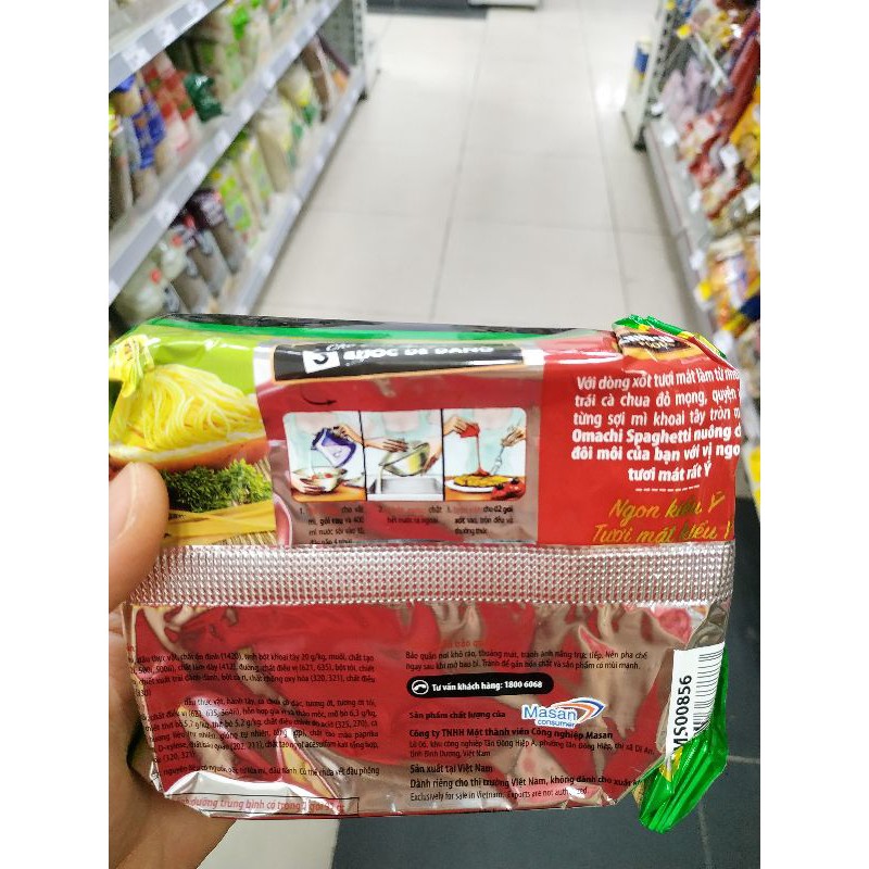 MÌ TRỘN OMACHI SỐT SPAGHETTI 91G (THÙNG 30 GÓI)