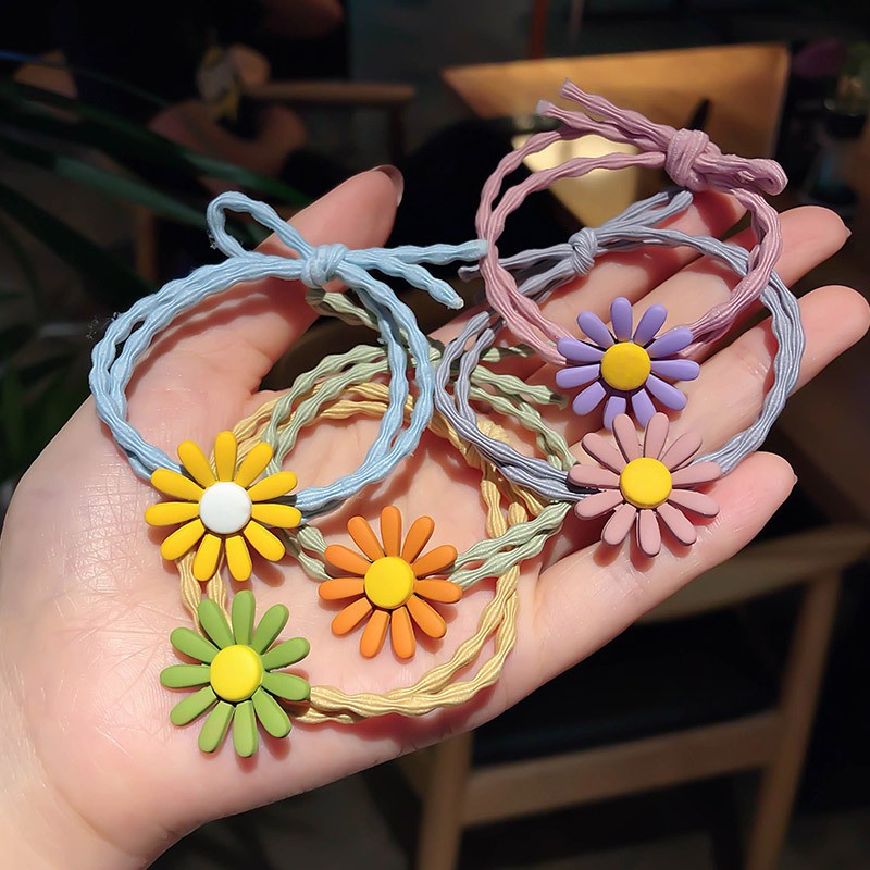 Dây cột tóc màu sắc tươi sáng phong cách Hàn Quốc cho nữ