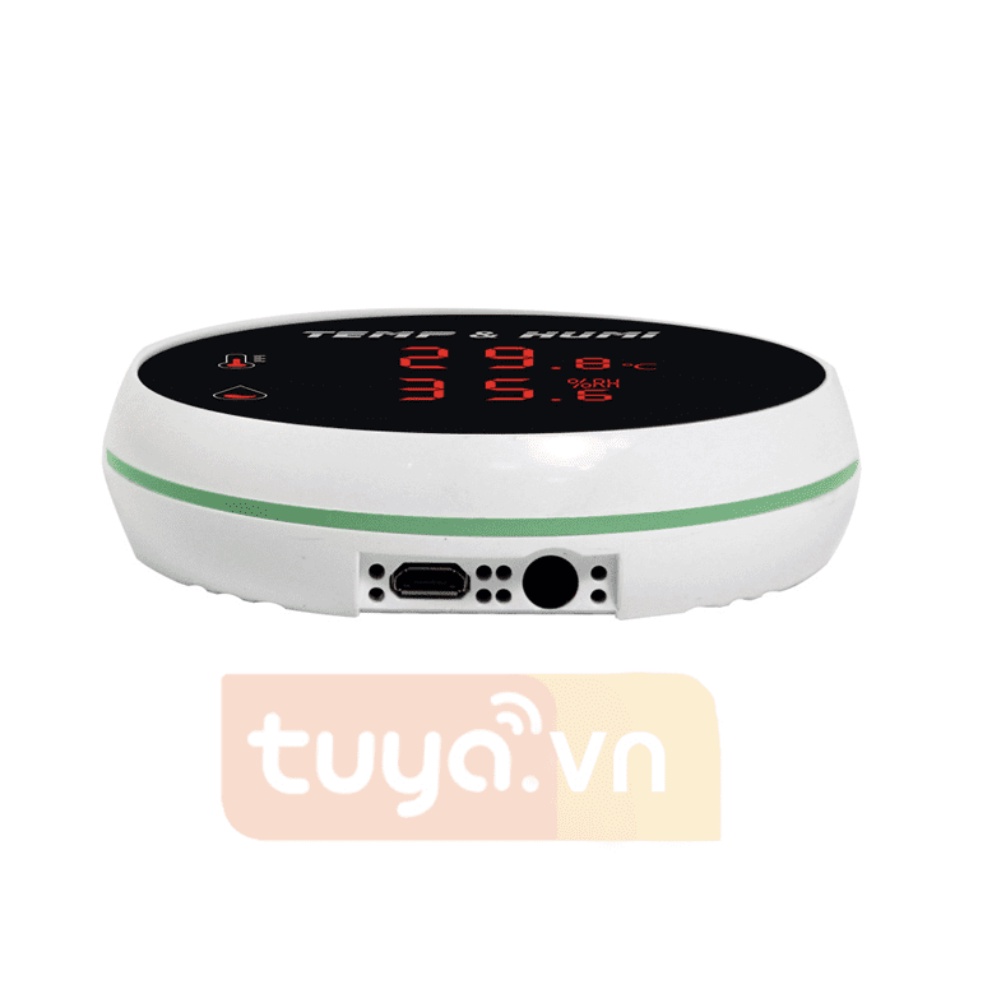 Cảm Biến Báo Động Đo Nhiệt Độ Độ Ẩm Phòng Máy Chủ Wifi Tuya LB3v2