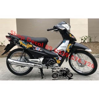 Tem Rời WAVE ALPHA 100 MẪU CÁ CHÉP MS 612633 (Tem 3 Lớp Chống Bay Màu)