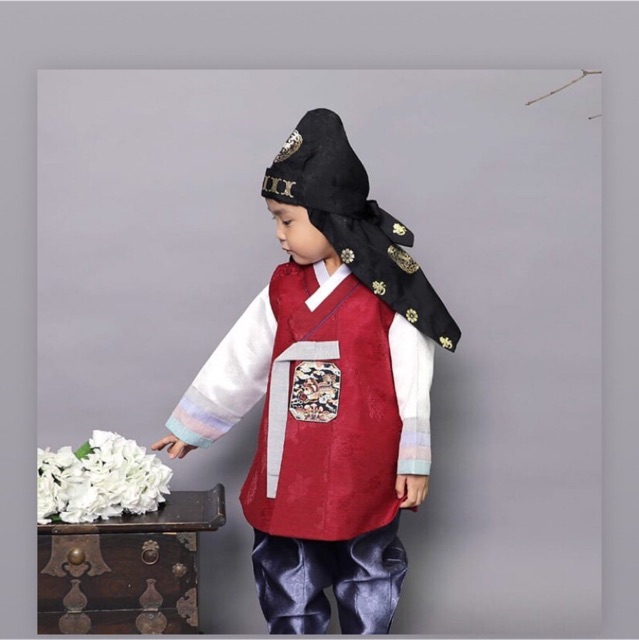 HANBOK ĐỎ BÉ TRAI