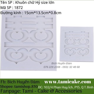 Khuôn silicon chữ Hỷ