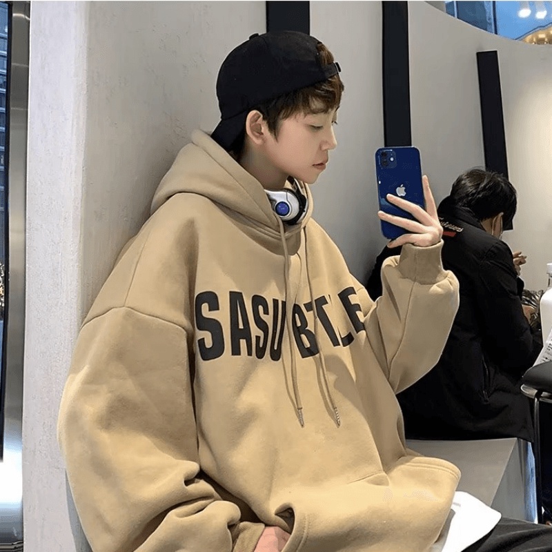 Áo hoodie Dáng Rộng In Họa Tiết Hoạt Hình Phong Cách Hip Hop Hàn Quốc Chất Lượng Cao Cho Nam Và Nữ