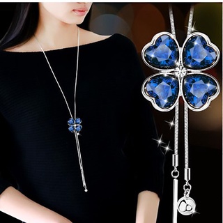 Vòng cổ Dài Mặt Đá Pha Lê Thời Trang Cho Nữ
