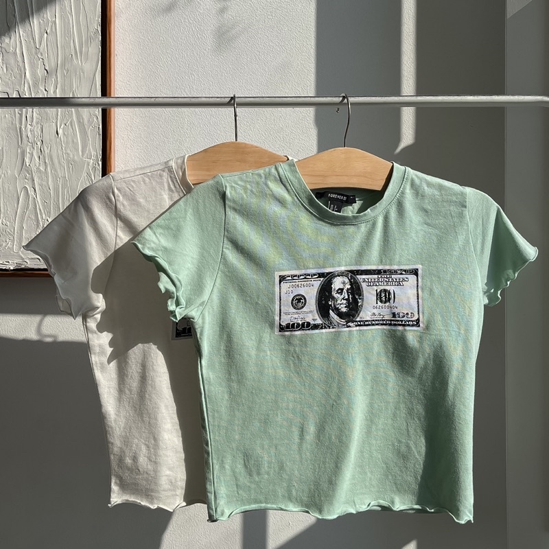 Áo thun mỹ in hình Dollar MIEU - JA08