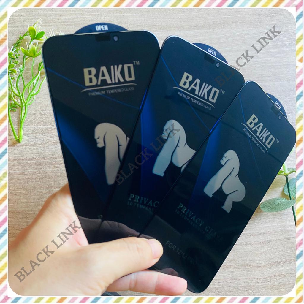 Kính cường lực iphone full màn BAIKO chống nhìn trộm 6/6s/6s plus/7/8/7plus/8plus/x/xs/11pro/xsmax/xr/12/13/pro/max