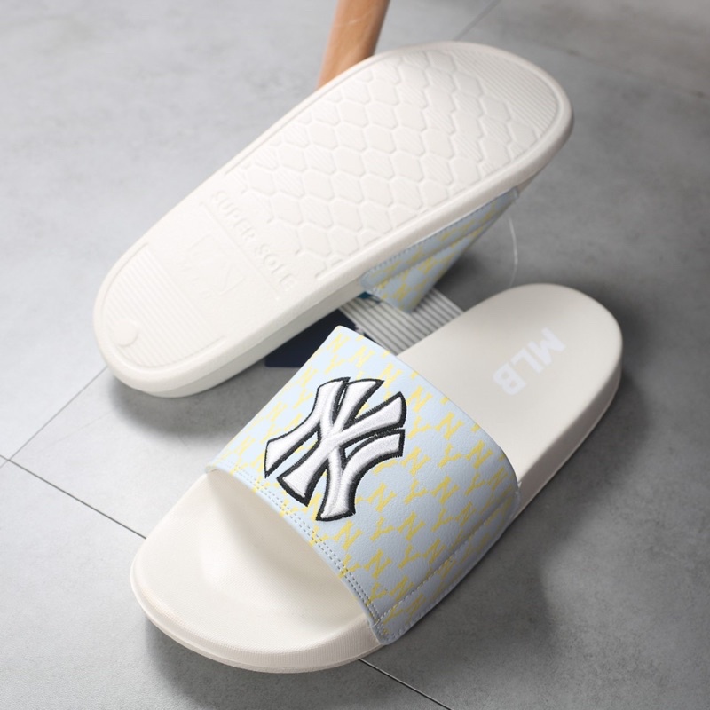 Dép quai ngang MLB thêu chữ nữ