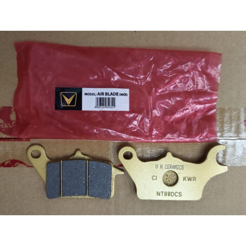 MÁ PHANH GỐM cho AB125 AB150 AB160 VISION LEAD125, Vario 125, nhãn hiệu VINOIL, Bố thắng đĩa dĩa disc brake pads ceramic