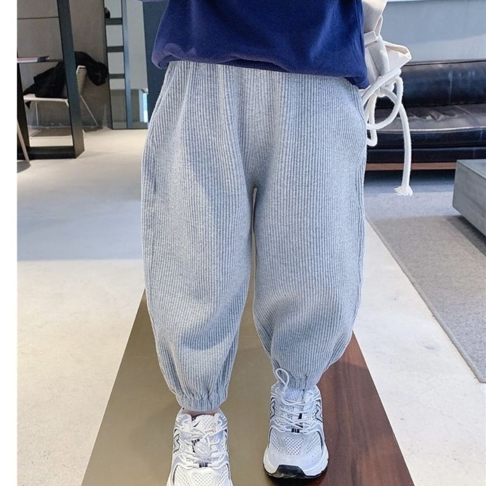 Quần dệt kim dáng rộng co giãn chống muỗi mới cho bé trai và bé gái ✨Chaperon✨