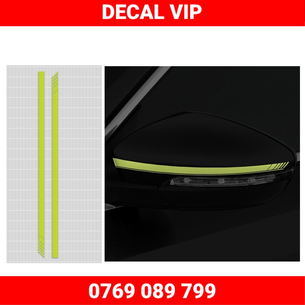 Tem Dán Gương Chiếu Hậu Phản Quang Ô Tô Xe Hơi | GUOT02 | Decal Gương Oto Taxi ...Dễ Dán Chống Nước Bền Màu