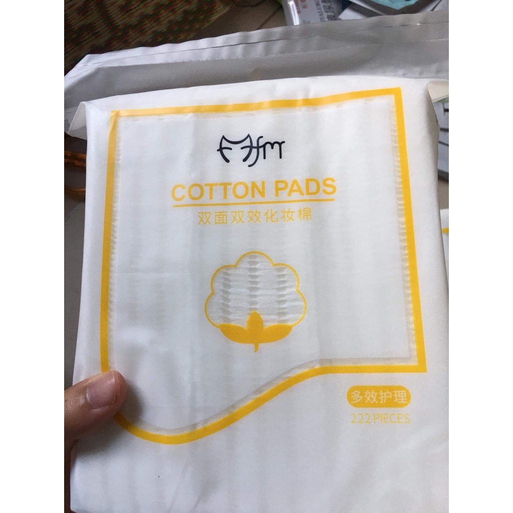 Bông tẩy trang 222 miếng cotton pads mofa , bông tẩy trang 3 lớp mềm mịn an toàn - xilin house