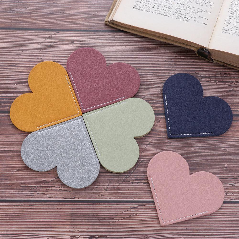 Thẻ Đánh Dấu Sách Bằng Da Màu Kẹo Ngọt Thủ Công Vintage