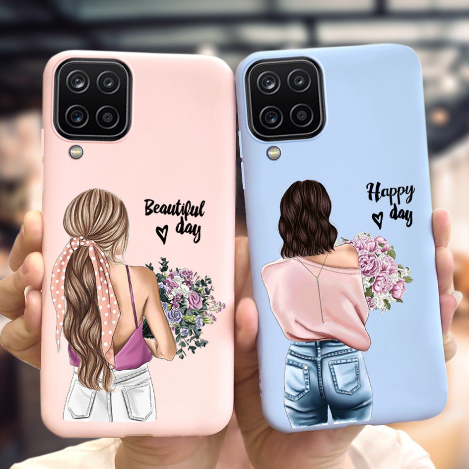 Ốp điện thoại chống sốc hoạ tiết hoạt hình cho Samsung Galaxy A12 A42 5g A 12 A 42 Sm-A42B