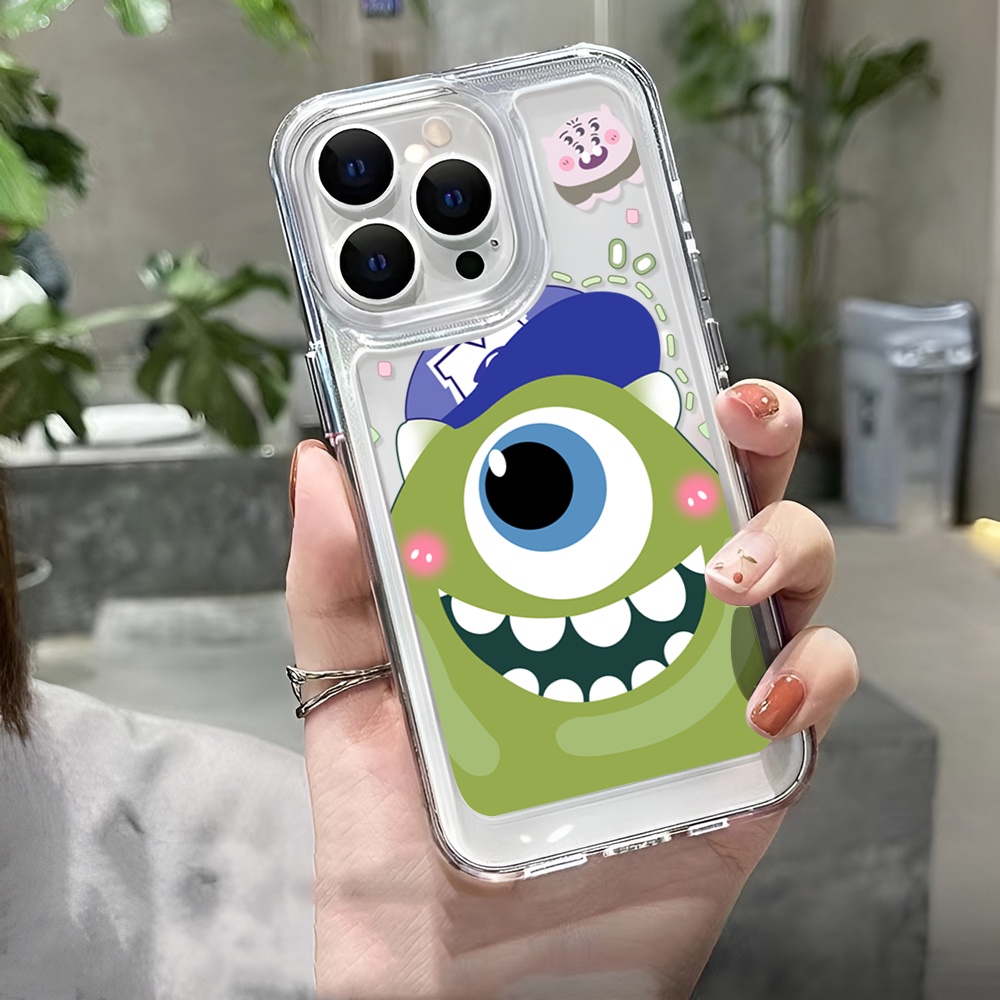 Ốp Điện Thoại Trong Suốt Hình Quái Vật Mắt To Cho iphone 14 Plus 11 13promax 12 7Plus X XS Max 7 8 SE 2020