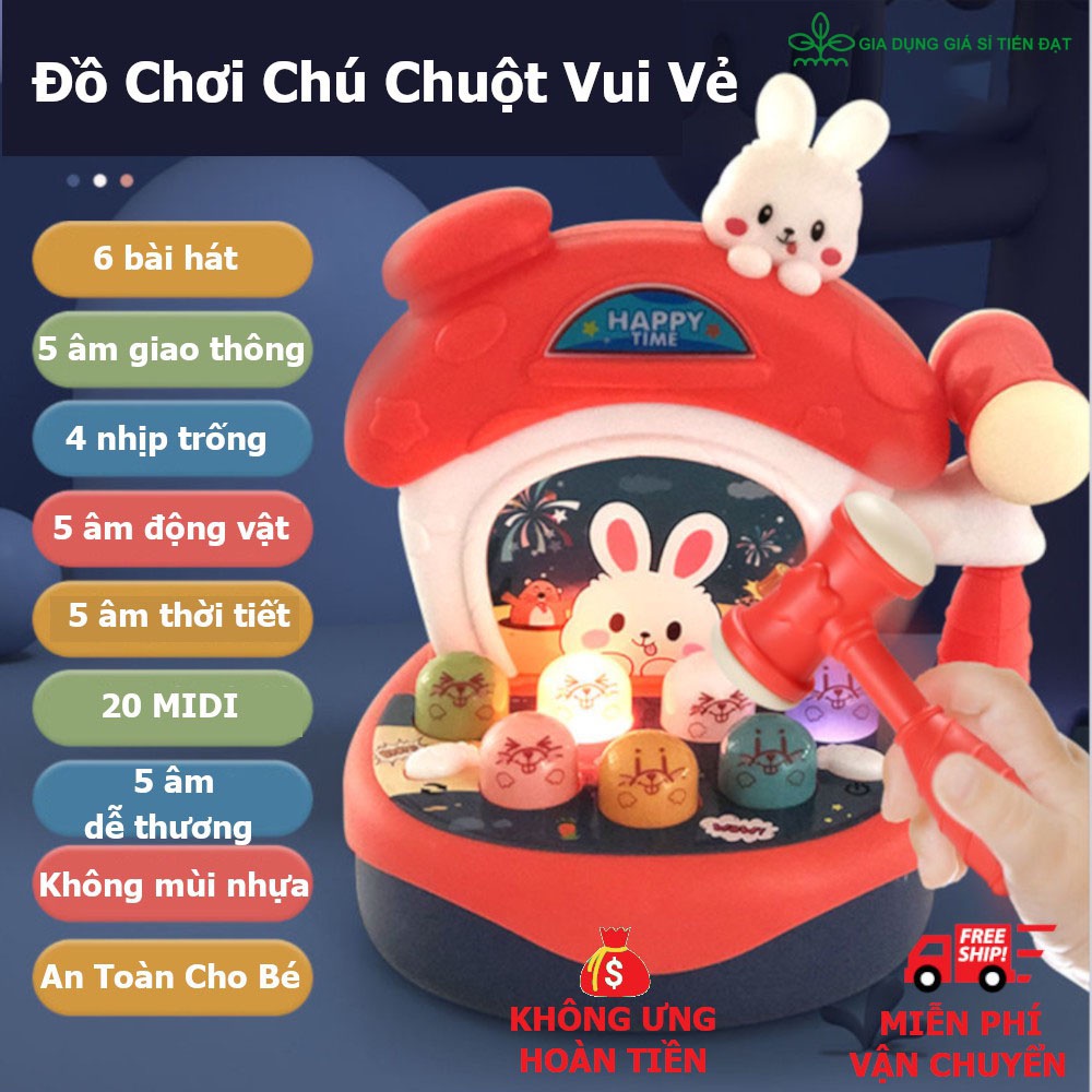 Đồ Chơi Đập Chuột Vui Vẻ Happy Hamster Cho Bé Từ 2 - 6 Tuổi