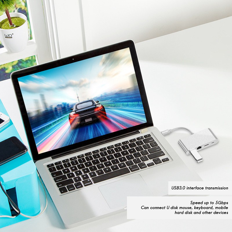 Đế Sạc Usb C 4 Trong 1 Cho Macbook Pc Laptop | BigBuy360 - bigbuy360.vn