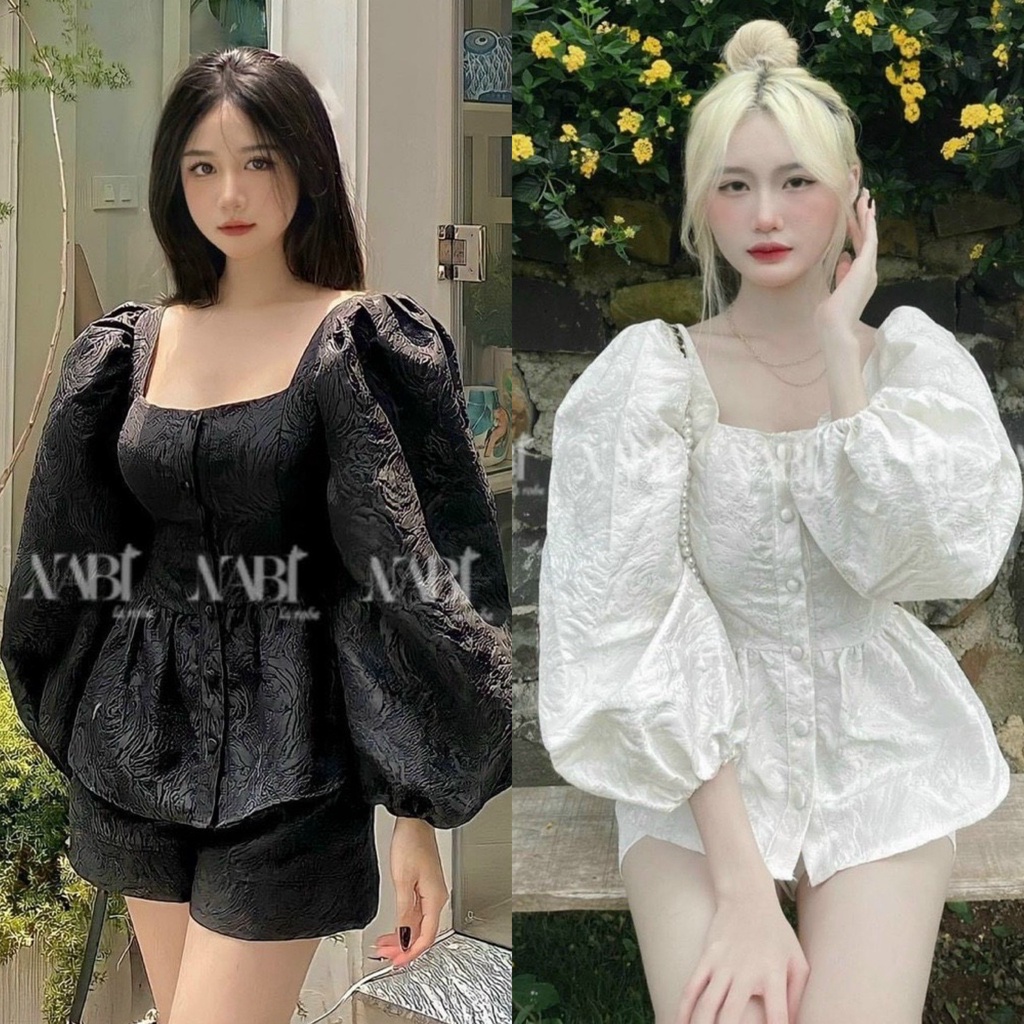 SET ÁO GẤM TAY PHỒNG KÈM SHORT