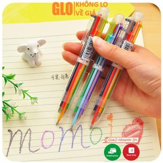 Bút bi 6 đầu 6 màu độc đáo glomart