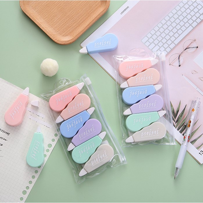 Bút xóa kéo mini màu pastel dễ thương cute dành cho học sinh