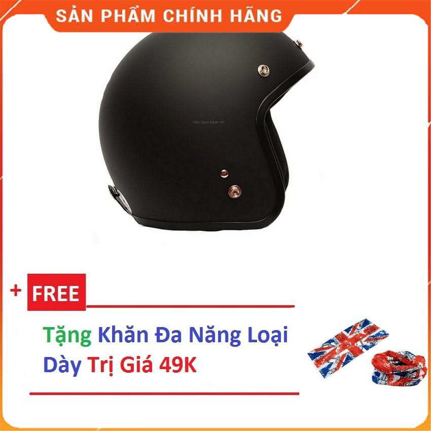 Bộ nón bảo hiểm 3/4 + tặng khăn đa năng