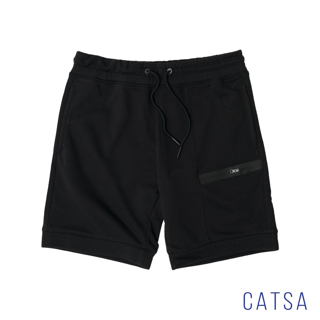 Quần lửng thun CATSA đen, be, trắng chất liệu thun da cá mặc thoải mái, năng động thấm hút mồ hôi QSJ054 - 053 - 055