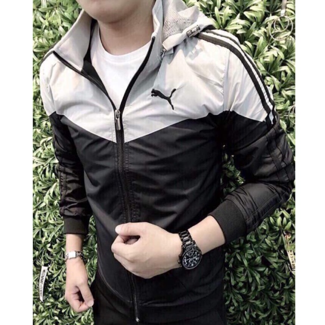 Áo khoác dù nam PUMA 2 lớp cao cấp tcs kd028