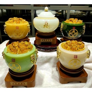 Bát Tụ Bảo Phong thuỷ ( Tụ Bảo Bồn ) Đá Ngọc Chiêu Tài Lộc,  kích thước 15cm, 20cm  Có đế đẹp