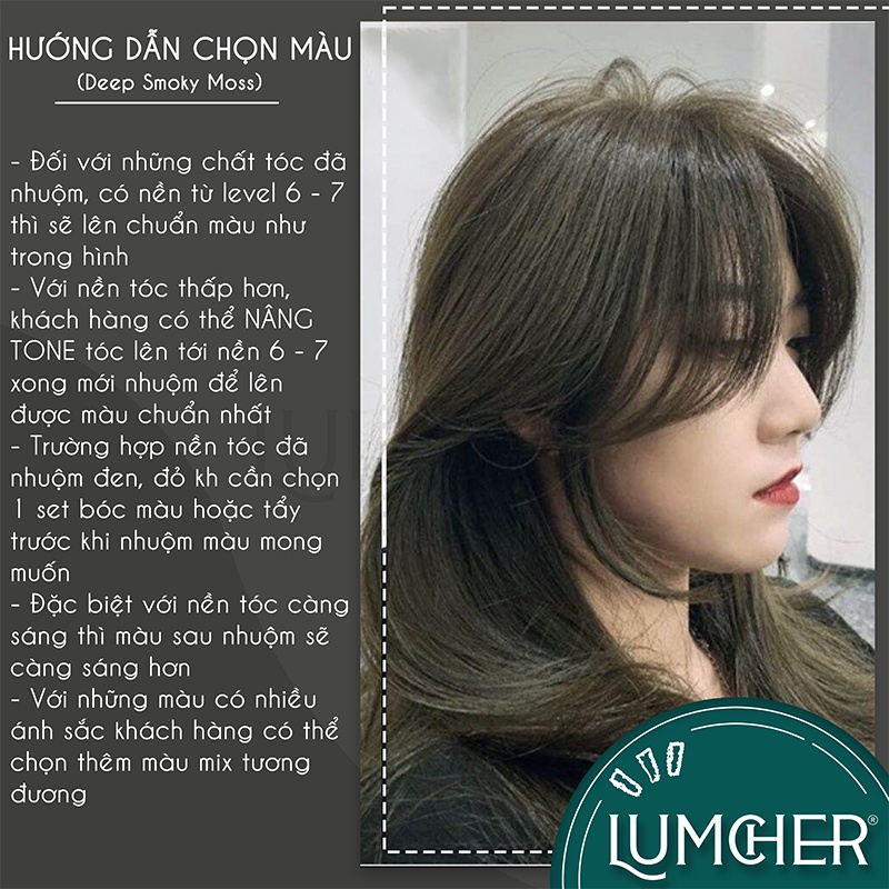 Thuốc nhuộm tóc Rêu Khói Trầm giá rẻ chính hãng Lumcher LC16