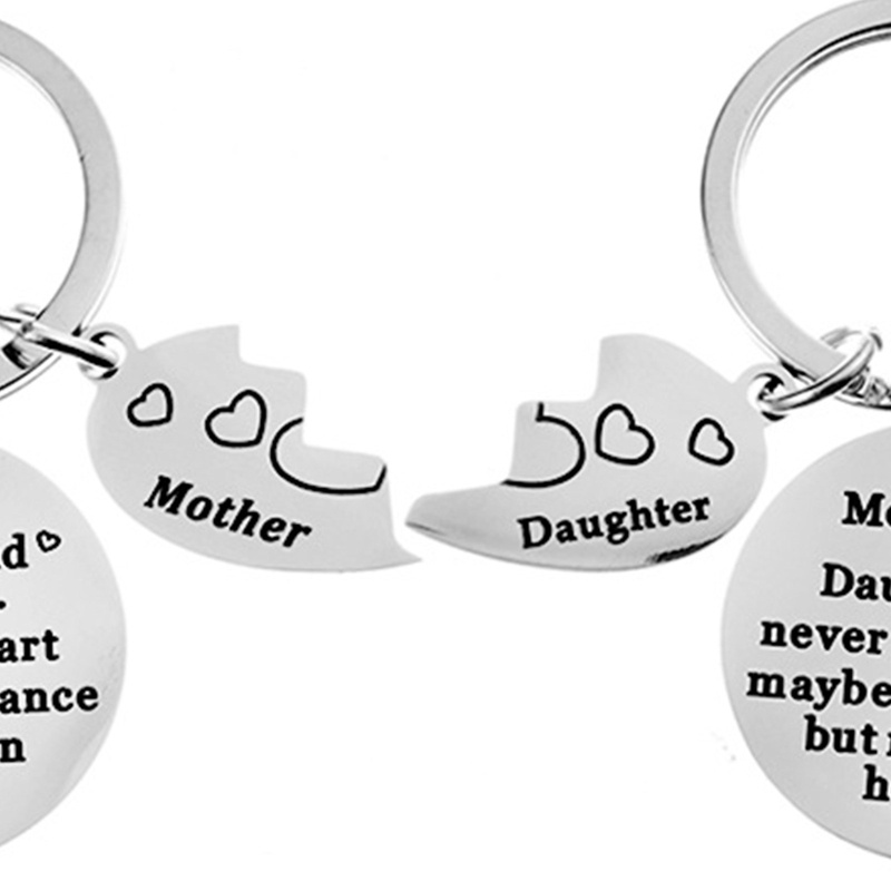 Mojito Móc Khóa Thép Không Gỉ Hình Cây Đời Của Mẹ Và Con Gái Phong Cách Âu Mỹ