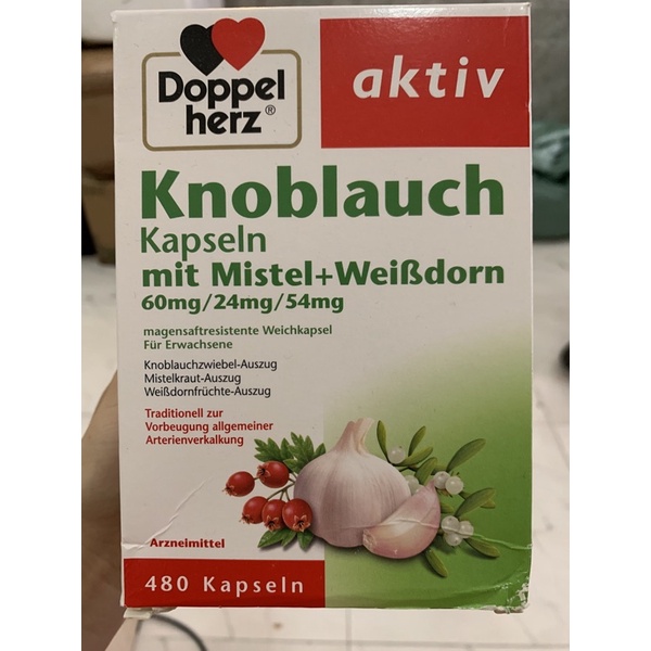 Viên Uống từ Tinh dầu tỏi Her Aktiv Knoblauch - Đức