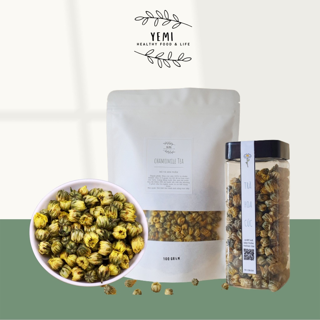 Trà Hoa Cúc thượng hạng YEMI pha mật ong để detox, thải độc, thanh nhiệt, ngủ ngon