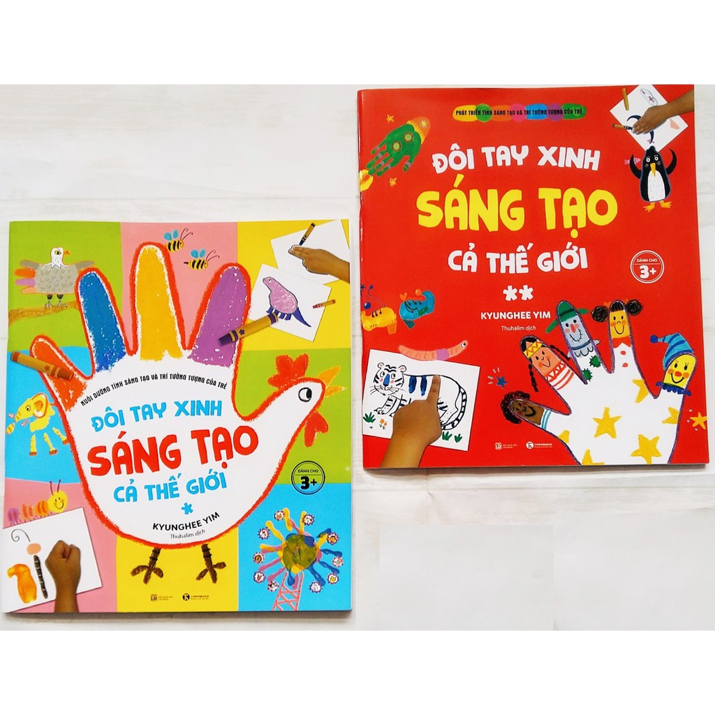 Sách - Bộ 2 cuốn - Đôi Tay Xinh Sáng Tạo Cả Thế Giới (Phát Triển Trí Thông Minh Của Trẻ) - Kyunghee Yim