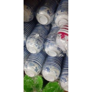 Combo 10 chén cơm nhựa melamine đủ bông