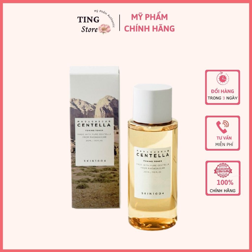 Nước hoa hồng rau má Madagascar Centella Asuatica Toning Toner Skin 1004