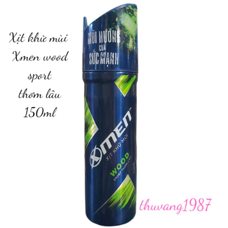 Xịt khử mùi Xmen wood sport  150ml thơm lâu