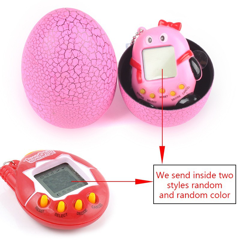 Bộ đồ chơi nuổi thú ảo Tamagotchi kèm hộp đựng hình quả trứng độc đáo