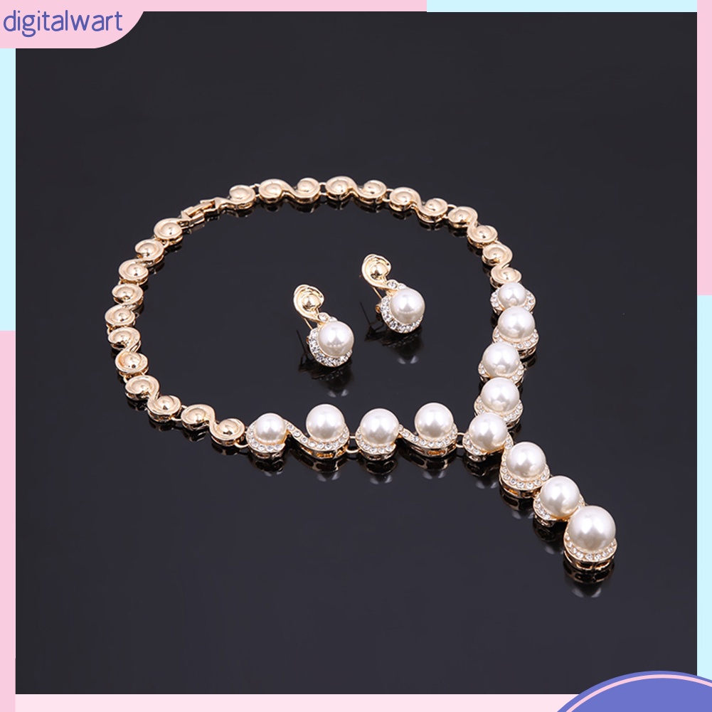 Set trang sức trang trí ngọc trai nhân tạo sành điệu hợp thời trang cho nữ