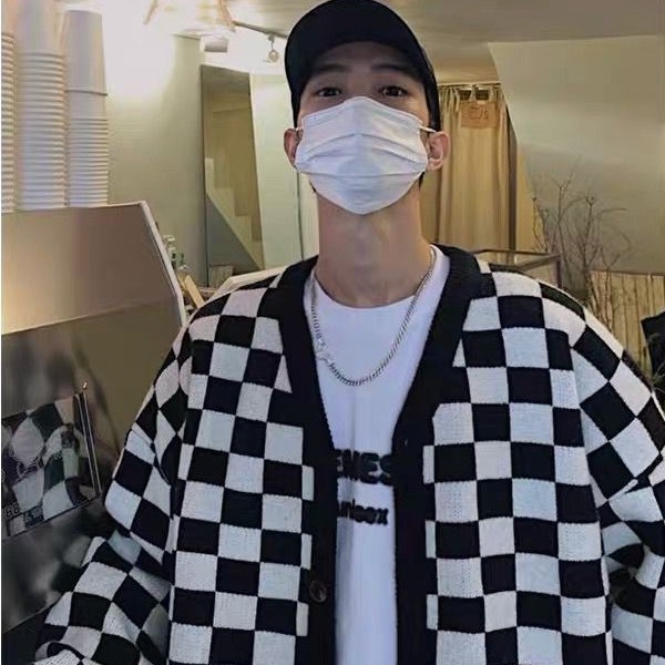 Áo Khoác Len Dáng Rộng Dài Tay Thiết Kế Mới Đơn Giản Thời Trang Dành Cho Nam